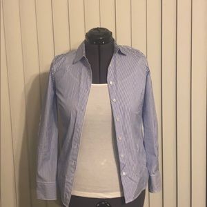 J.Crew tailored front and back blouse 97% cotton